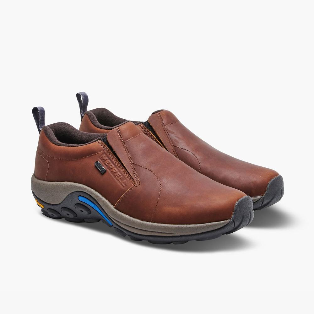 Tienda Merrell Mexico Merrell Jungle Moc Leather Waterproof Ice Tenis Slip On Para Hombre Marrom
